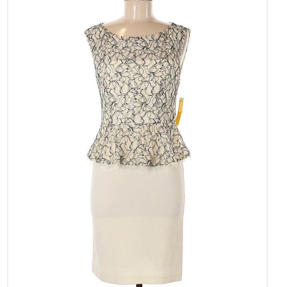 Alice + Olivia Lace Peplum Cocktail Dress NWT